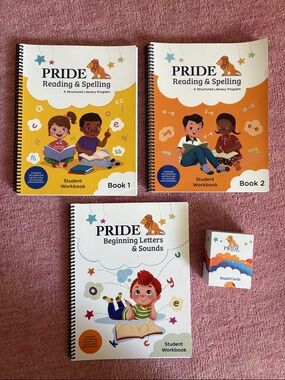 PRIDE Reading & Spelling Program Yellow Book 1, Book 2, Student Book (3rd Ed)